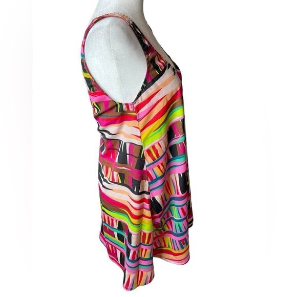 Vintage 90s Show Me Your Mumu Colorful Sleeveless Mini Dress Beach Sz Small - Picture 5 of 10